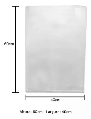 SACO PLASTICO VIRGEM P.E  40X60   ESP. 0,6    C/ 01 KG   PCT