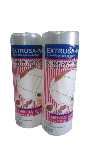 EXTRUSA BOBINA FOLHA PICOTADA 30X40 C/700 UNID. PÇ