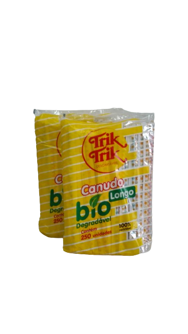 TRIK CANUDO BIODEGRADAVEL REFRIGERANTE  C/250 UNID.  PCT