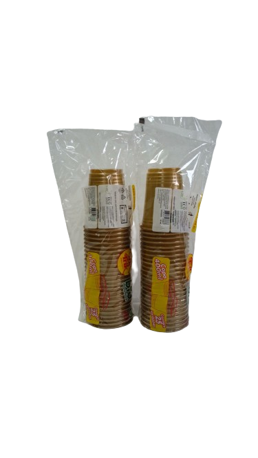TRIK COPO 400 ML BIODEGRADAVEL DOURADO C/25 UNID.  PCT