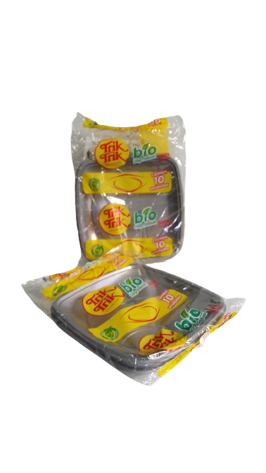 TRIK PRATO  PR21  QUADRADO PRATA  C/10 UNID.  PCT