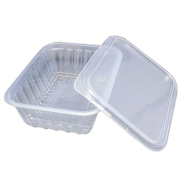 PRAFESTA POTE RETANGULAR . 250 ML   C/TAMPA 24 UNS