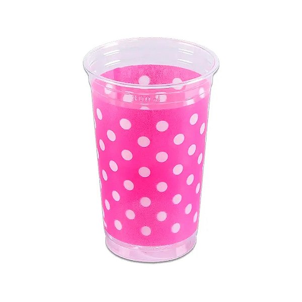 PRAFESTA COPO MANIA POA  ROSA   300 ML   C/30 UNID.  PCT