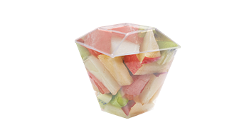 PRAFESTA COPO QUADRATTO 150 ML C/TAMPA C/10  UNID.  PCT