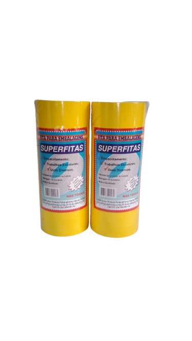 FITA ADESIVA 45X40  AMARELA   C/05 UNID.    PCT