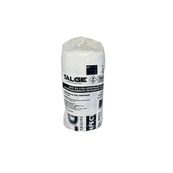 SACO DE LIXO P/  RESIDUOS  INFECTANTES  30 LTS  C/100 UNID.  PCT