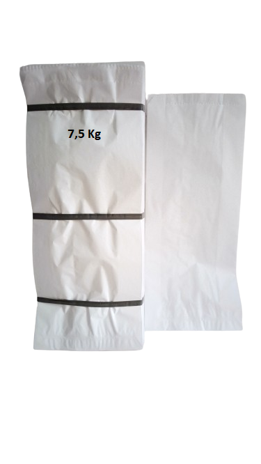 SACO PAPEL GRAMATURA 35  KRAFT BCO  7,5  KG    C/500 UNID.  (SEM IMPRESSAO ))