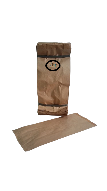 SACO PAPEL KRAFT NATURAL  02  KG  C/500 UNID.  ( SEM IMPRESSAO )  PCT