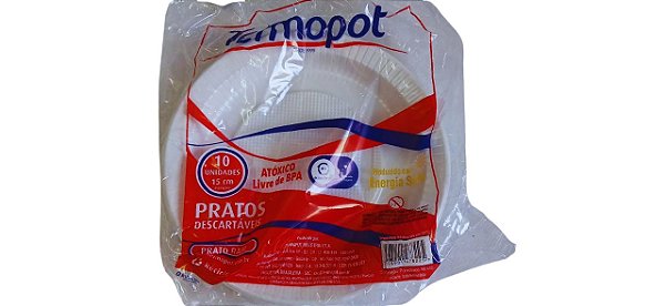 TERMOPOT PRATO PR15   C/10 BRANCO   PCT