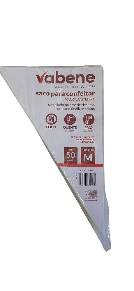 SACO DE CONFEITEIRO MEDIO  34X22  CM  C/50 UNID.  PCT