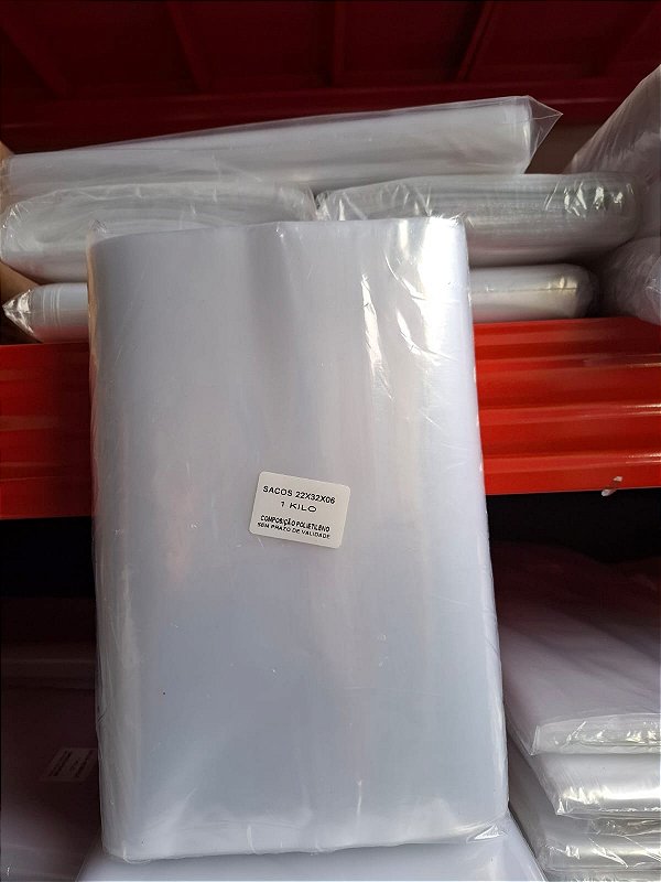 SACO PLASTICO VIRGEM P.E  22X32  ESP. 0,6    C/ 01 KG   PCT