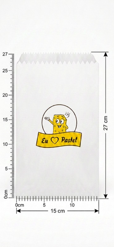 SACO PARA PASTEL GREASEPEL ANTI GORDURA "FP" GRANDE 15x27 C/500 UNID. PCT