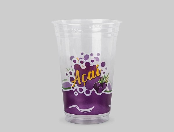 COPAZA COPO AÇAI 330 ML IMPR. PCT C/50 UNID.