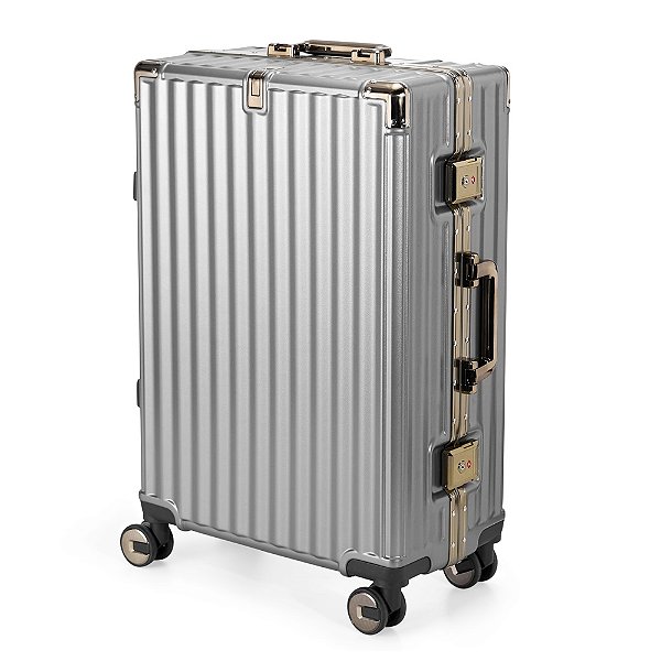 Mala de Viagem Rígida com Acabamento em Alumínio - 68L