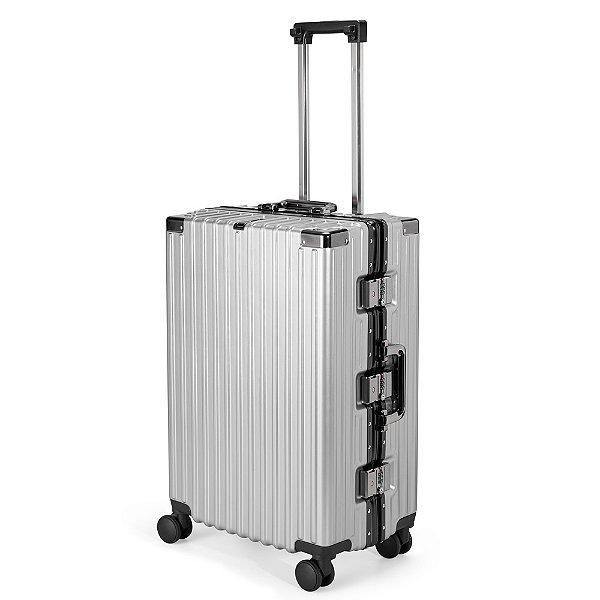 Mala de Viagem Rígida com Acabamento em Alumínio - 78L