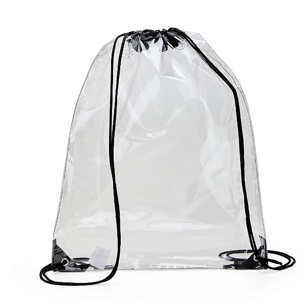Sacochila Transparente em PVC - 34cm x 46cm