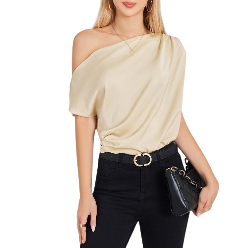 Blusa Feminina Um Ombro Assimétrica