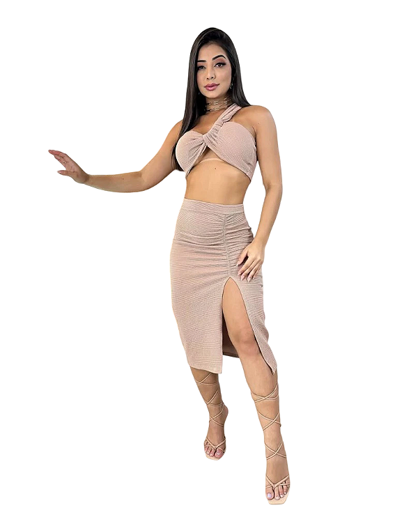 Conjunto Canelado Com Bojo