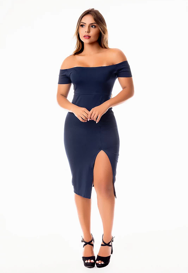 Vestido Festa Detalhe Busto Longo