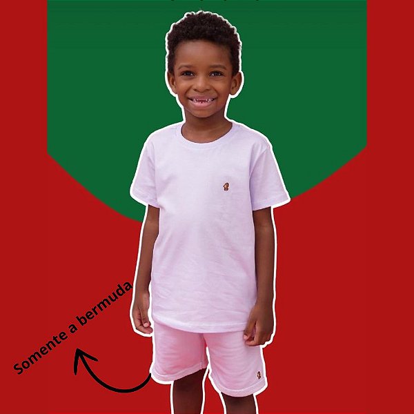 Bermuda premium na cor branco