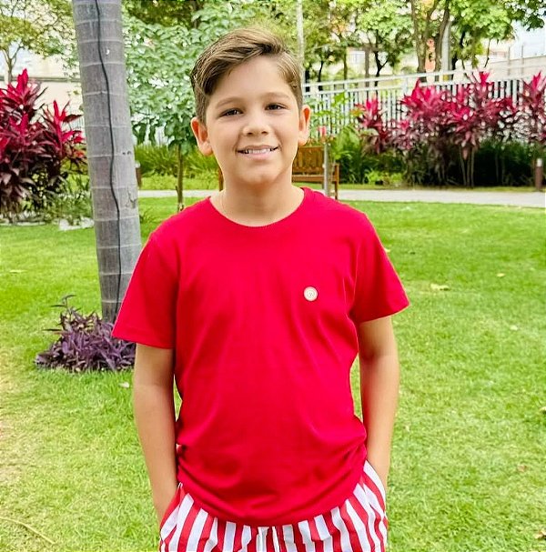 T-Shirt Vermelho Carinho❤