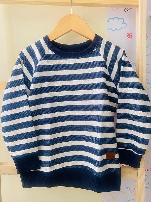 Casaco Urbano Listradinho Azul Escuro🖤💙