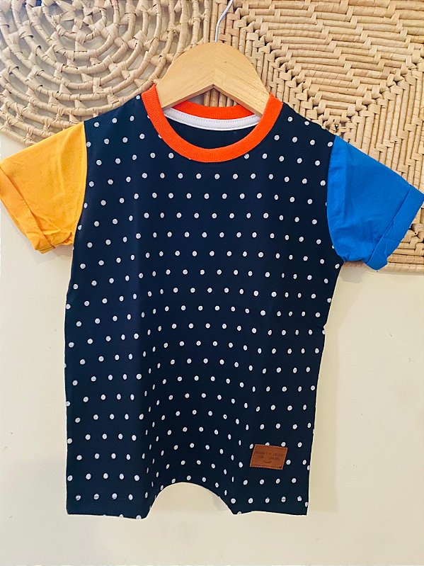 T-Shirt Alegria Poá 🖤🤍💙💛🧡
