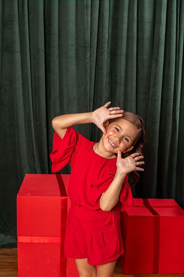 Conjunto Gabriela Festa Vermelho ❤️