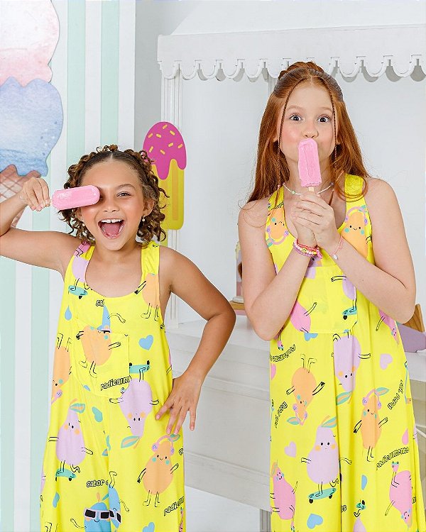 Macacão Lila Pantalona Pêra 🍐💛