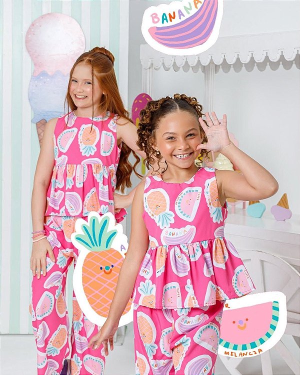 Conjunto Sol Tutti-Frutti 🍉🍍