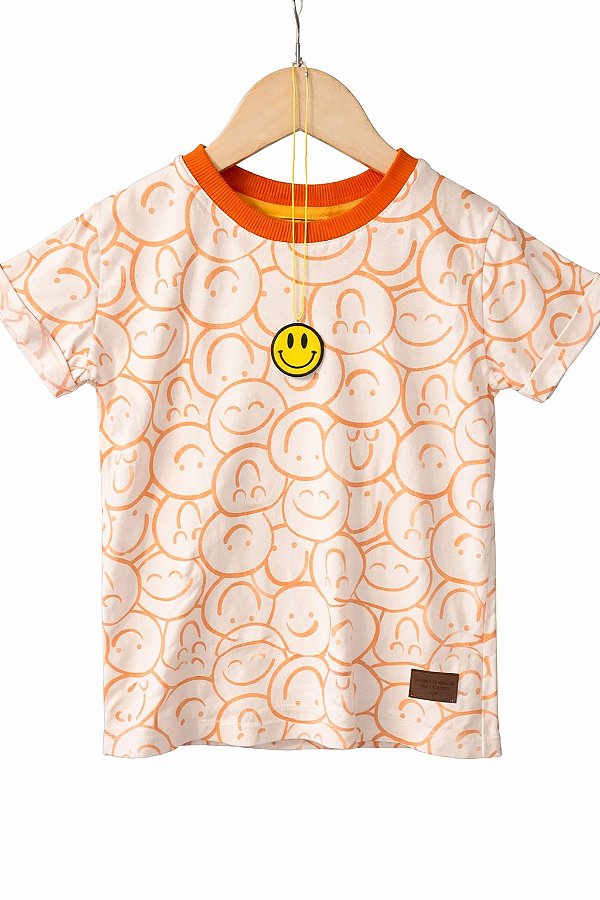🌈T-Shirt Smiles Laranja