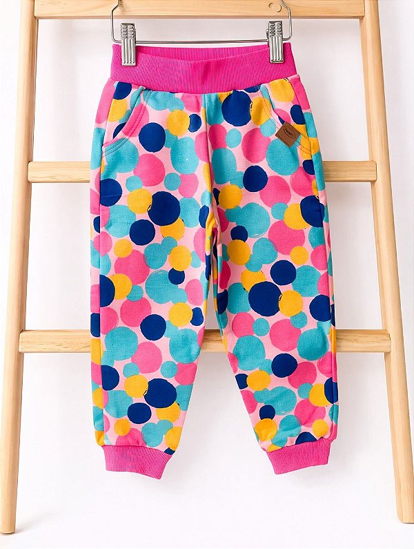 🌈Calça Moletom Poás Coloridos