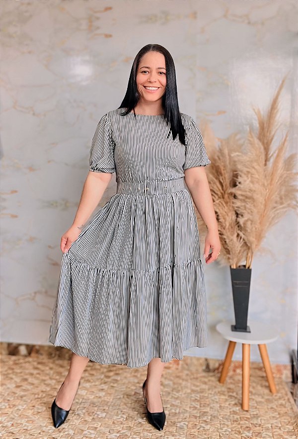 Vestido Raquel listras