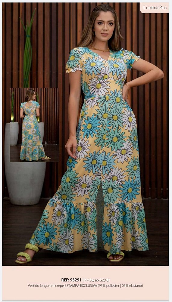 Vestido Longo Luciana Pais