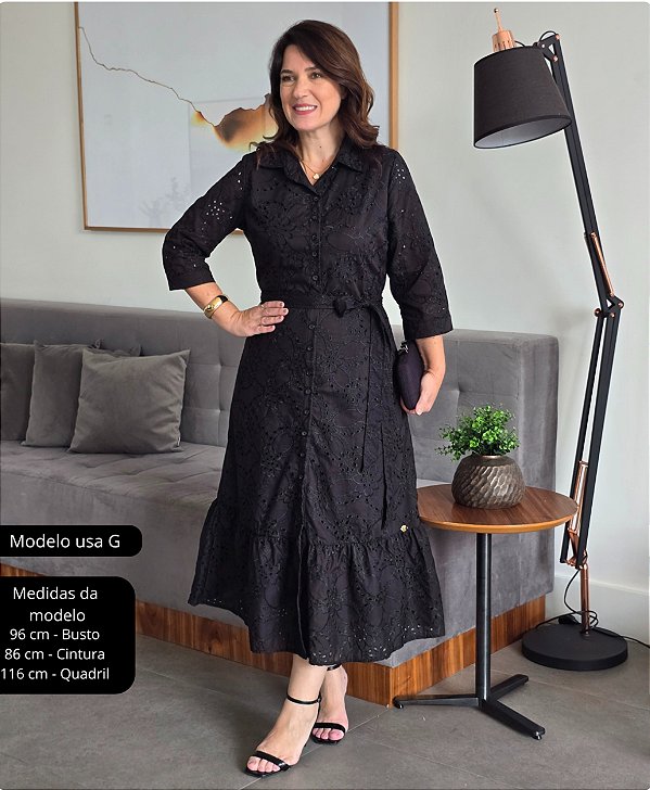 Vestido Karina Lase de Algodão