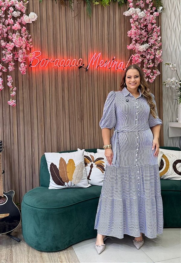 Vestido Maria Fernanda Listras