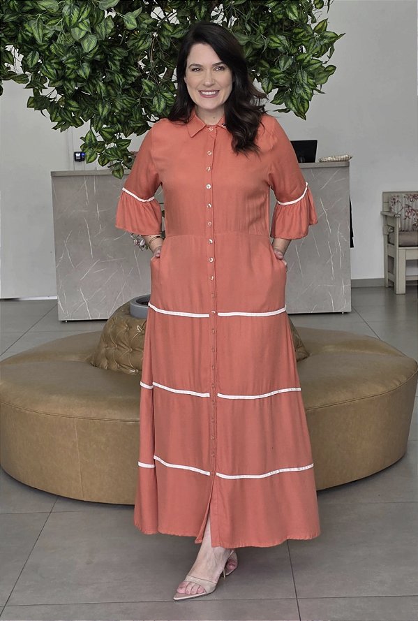 Vestido Feminino Longo Ivonete Casual