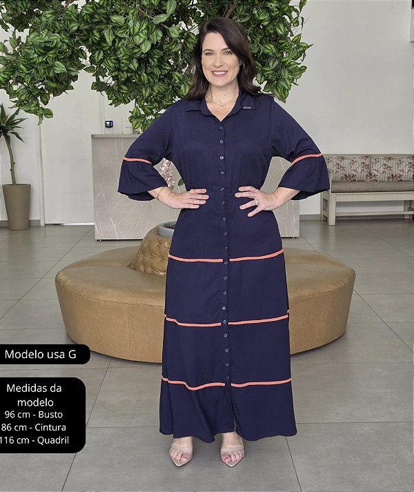 Vestido Feminino Longo Ivonete Casual