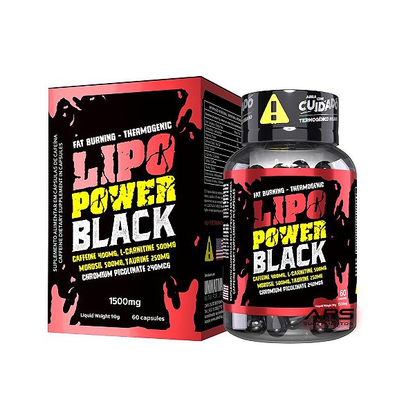 Termogenico Lipo Power Black 60 caps - Uninativa