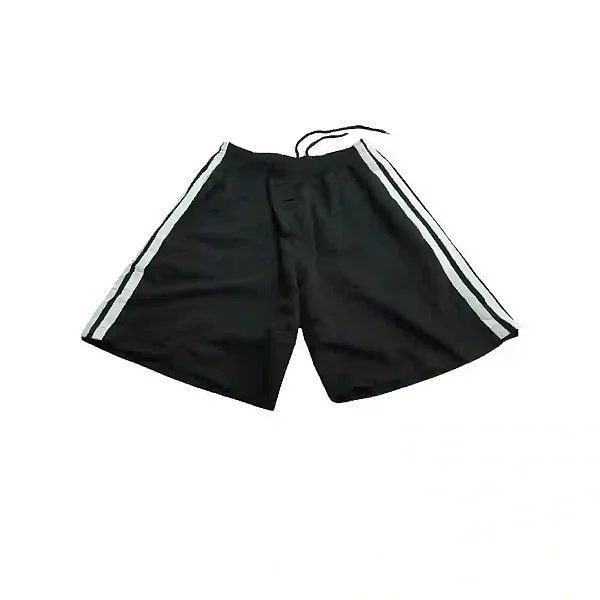 Bermuda Shorts Masculino Tactel – 2 FAIXAS BRANCA