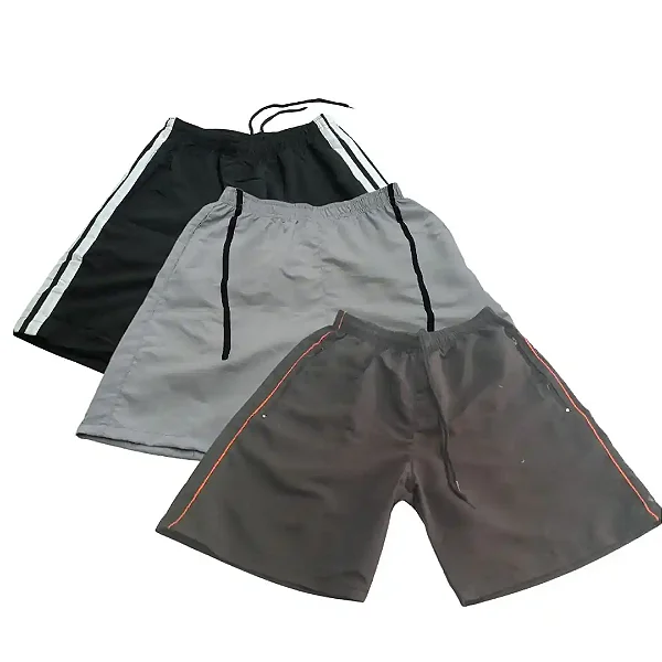 KIT 03 Bermuda Shorts Masculino Tactel – Opção 06