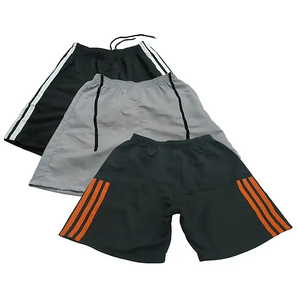 KIT 03 Bermuda Shorts Masculino Tactel – Opção 23