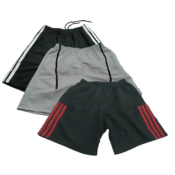 KIT 03 Bermuda Shorts Masculino Tactel – Opção 25