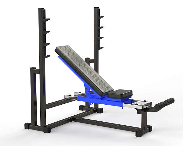 BANCO DE SUPINO 2 EM 1 PROFISSIONAL (RETO E INCLINADO)