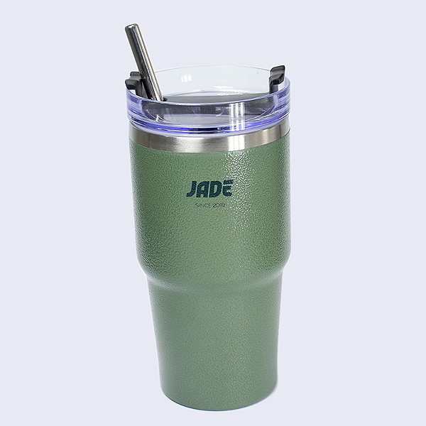 Copo Térmico Jade 680 ML – com Tampa e Canudo
