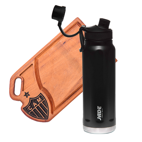 Promoção Tábua Churrasco Atlético Mineiro + GARRAFA TÉRMICA JADE JASPE 960ml