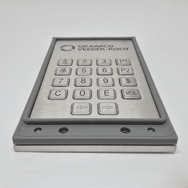 TECLADO ACO INOX DE PREDET