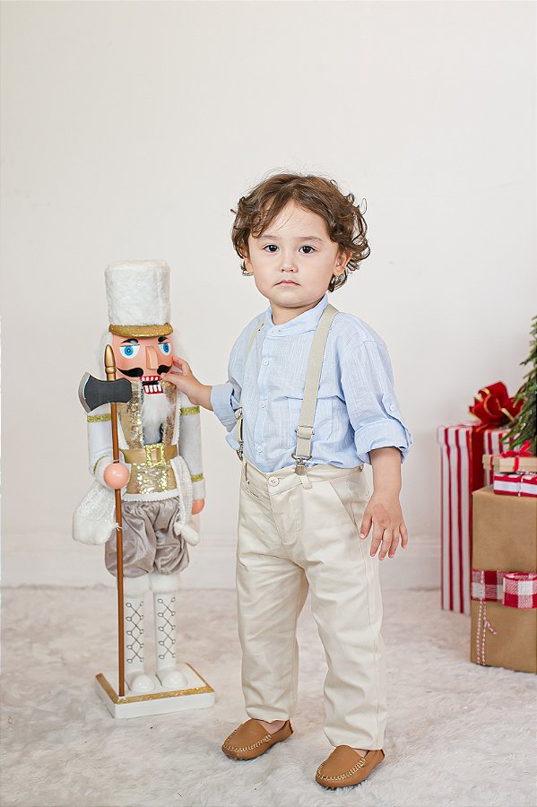 CAMISA INFANTIL SOCIAL GOLA PADRE