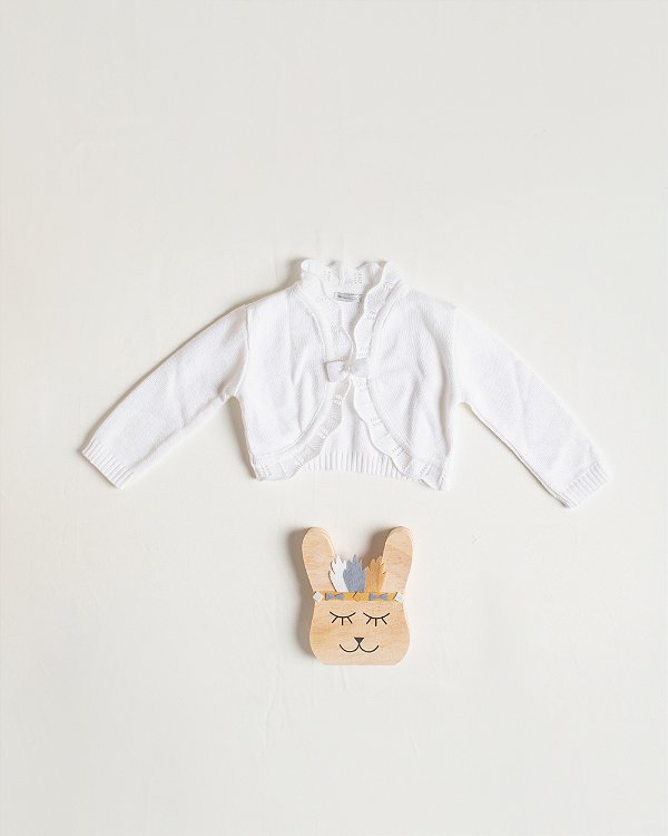Bolero infantil com laço