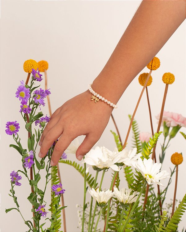 Pulseira pérola com fecho